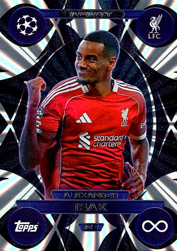 TOPPS MATCH ATTAX EXTRA 2025/26 ALEXANDER ISAK INFINITY NºIN1