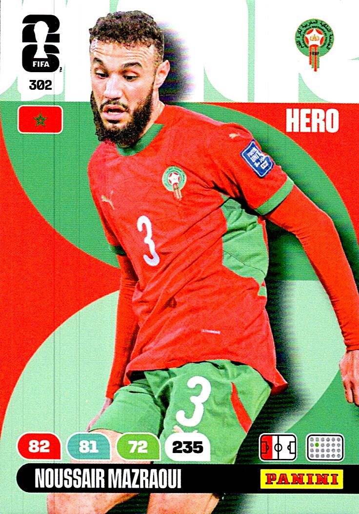 ADRENALYN WORLD CUP 2026 NOUSSAIR MAZRAOUI MOROCCO Nº302