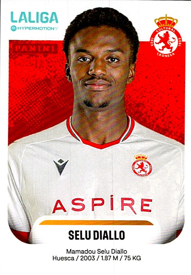 LALIGA HYPERMOTION 2025-26 SELU DIALLO CULTURAL LEONESA Nº165