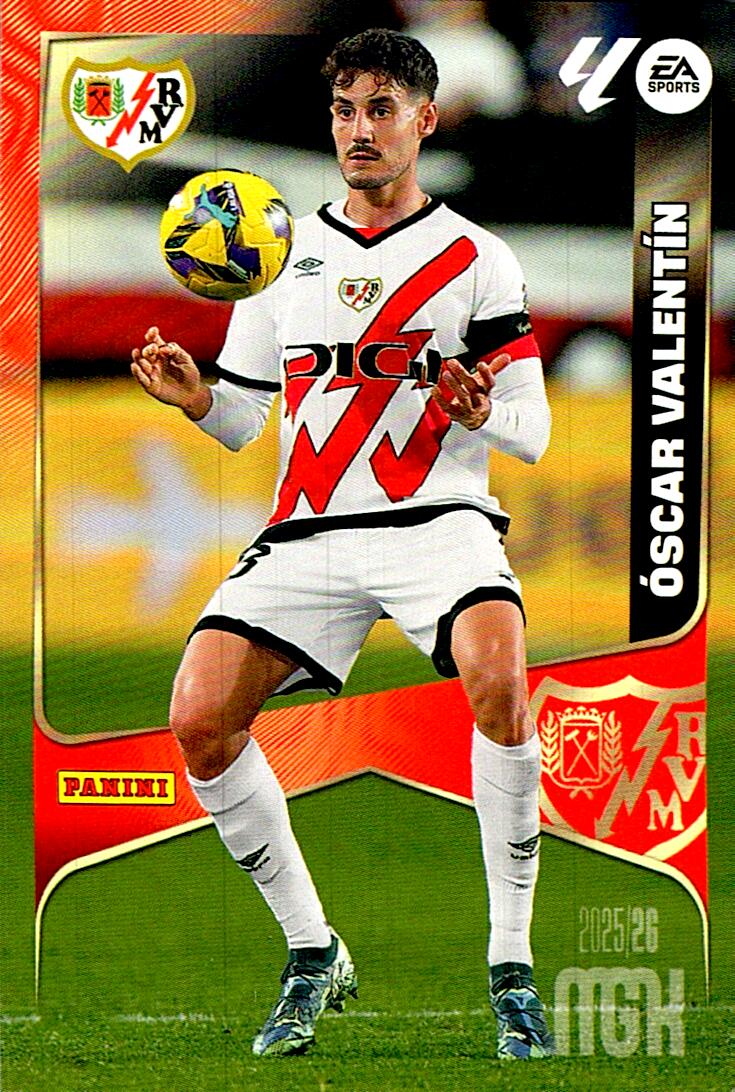 MEGACRACKS 2025/2026 OSCAR VALENTIN RAYO VALLECANO Nº299