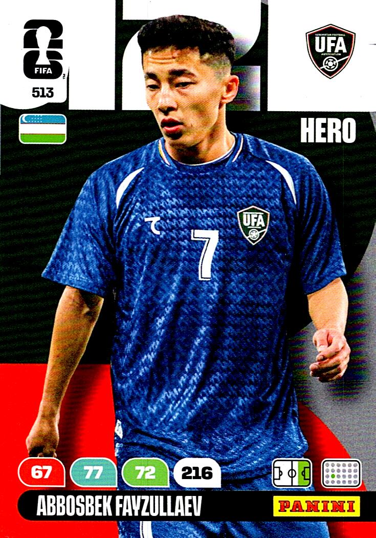 ADRENALYN WORLD CUP 2026 ABBOSBEK FAYZULLAEV UZBEKISTAN Nº513