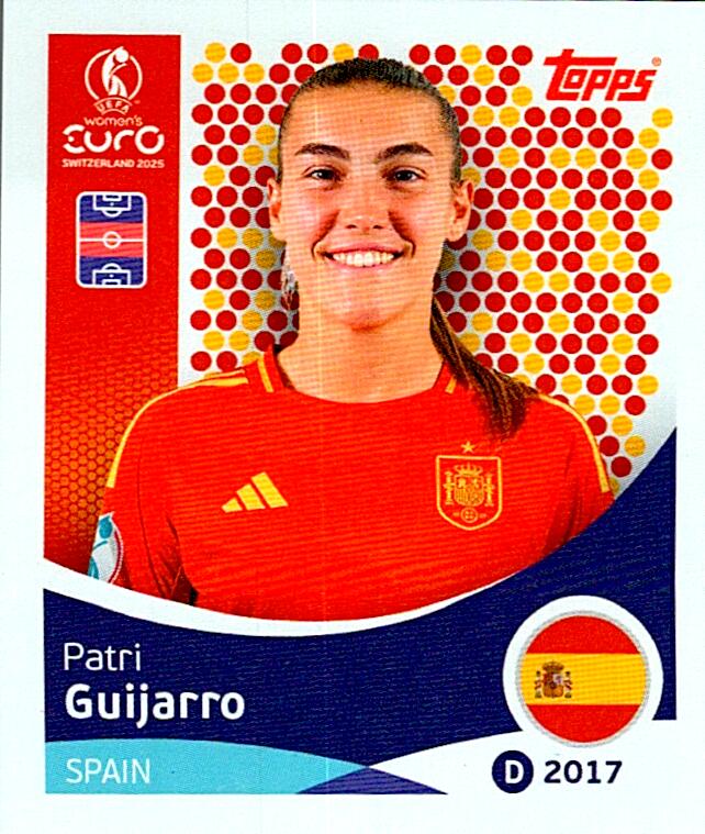 TOPPS WOMEN´S EURO SWITZERLAND 2025 PATRI GUIJARRO Nº103