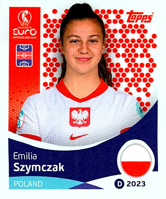 TOPPS WOMEN´S EURO SWITZERLAND 2025 EMILIA SZYMCZAK Nº199