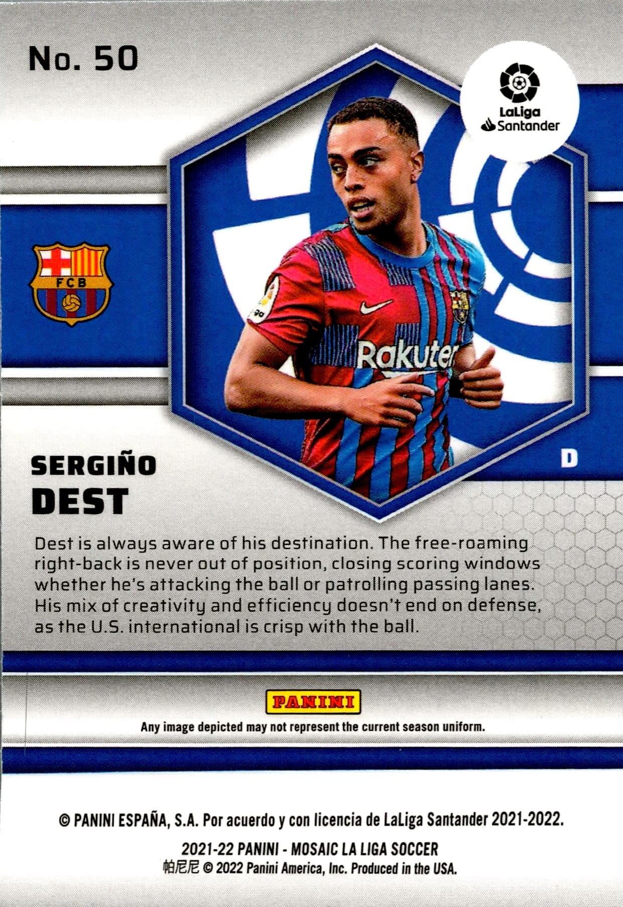 PANINI MOSAIC 2021/2022 SERGIÑO DEST Nº50