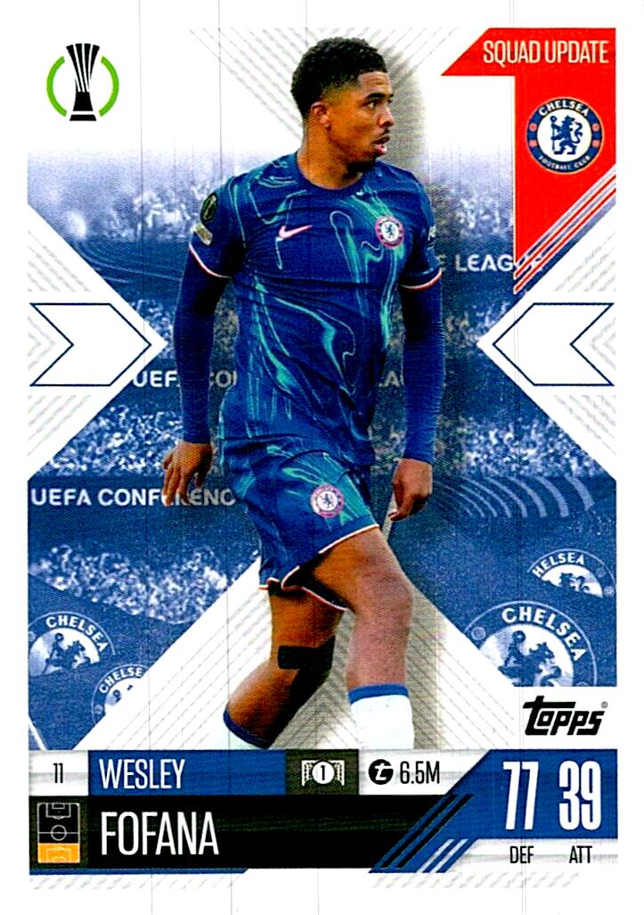 Match Attax Extra 2025 Wesley Fofana nº11