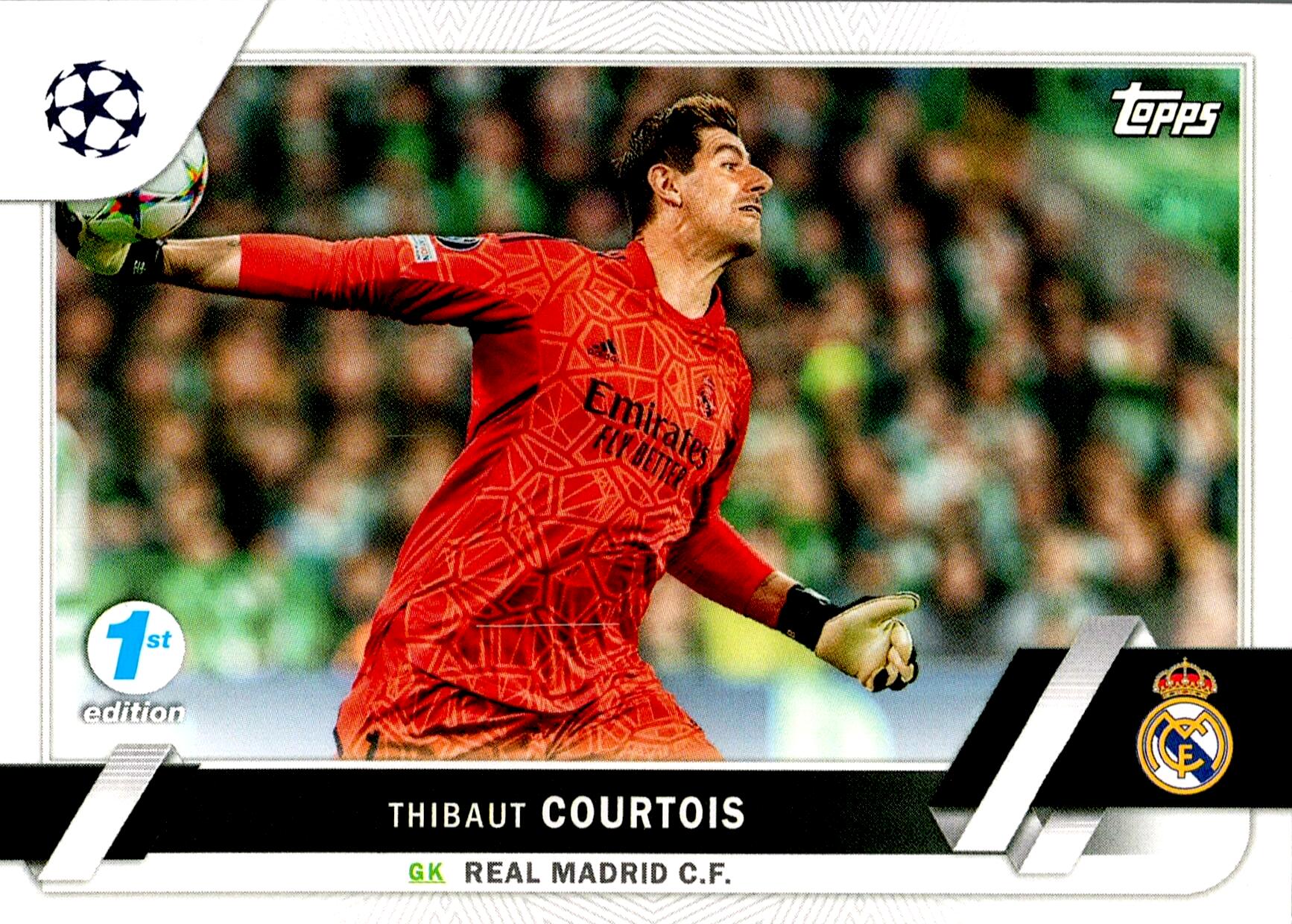 TOPPS UCL 2022/2023 THIBAUT COURTOIS Nº63 1ST EDITION