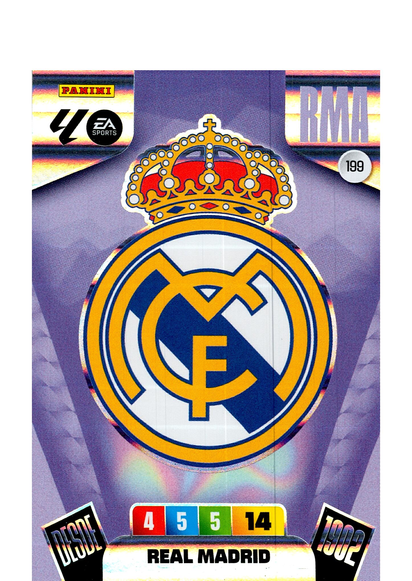 ADRENALYN LA LIGA 2025/2026 ESCUDO REAL MADRID Nº199