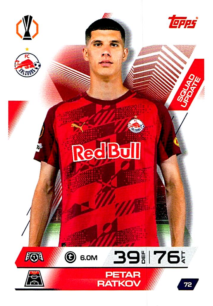 TOPPS MATCH ATTAX EXTRA 2025/26 PETAR RATKOV Nº72