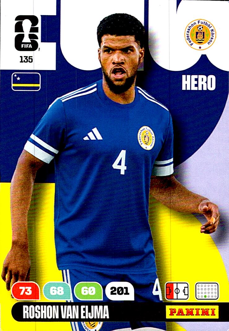 ADRENALYN WORLD CUP 2026 ROSHON VAN EIJMA CURACAO Nº135