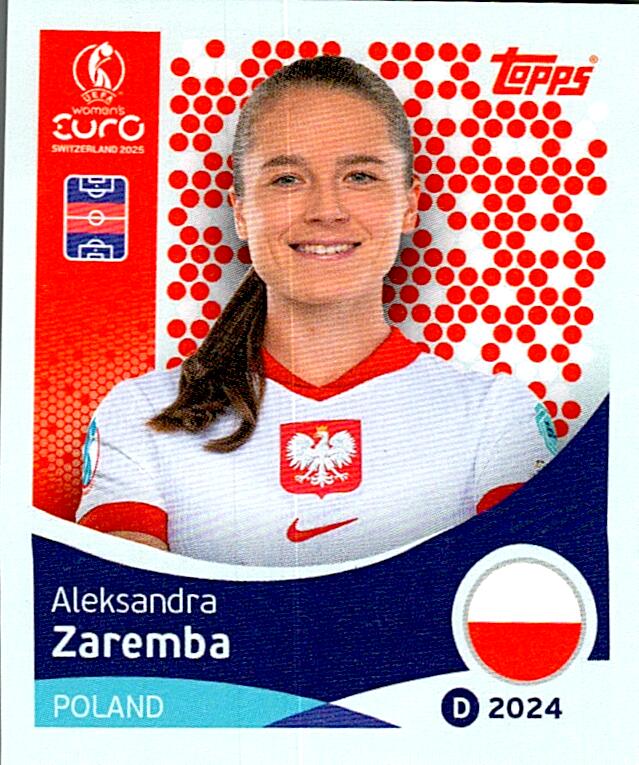 TOPPS WOMEN´S EURO SWITZERLAND 2025 ALEKSANDRA ZAREMBA Nº200