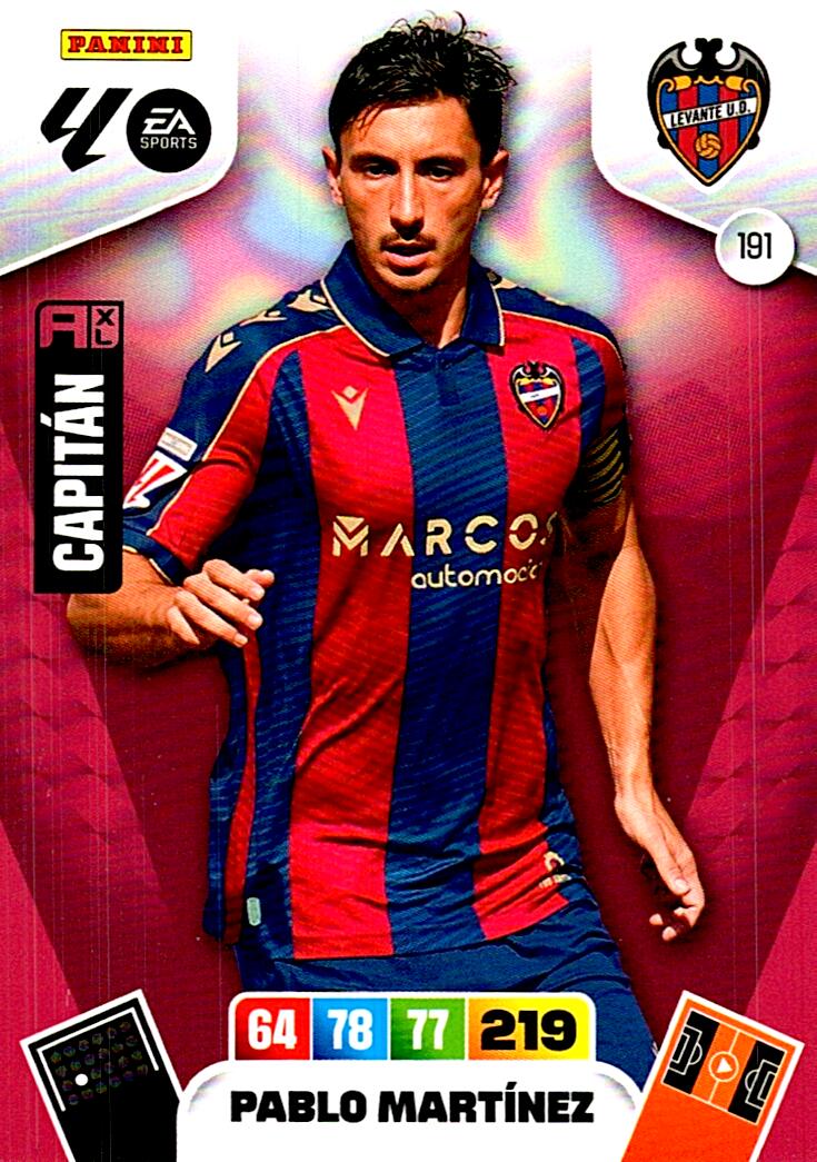 ADRENALYN LA LIGA 2025/2026 PABLO MARTINEZ LEVANTE UD Nº191