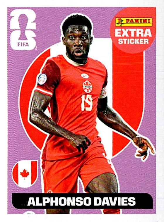 STICKERS FIFA WORLD CUP 2026 ALPHONSO DAVIES EXTRA STICKER