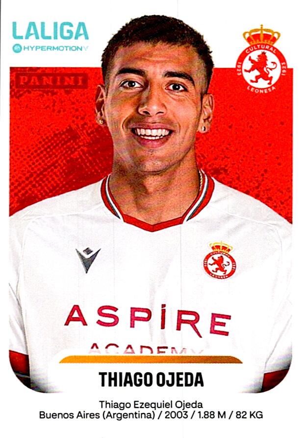 LALIGA HYPERMOTION 2025-26 THIAGO OJEDA CULTURAL LEONESA Nº166