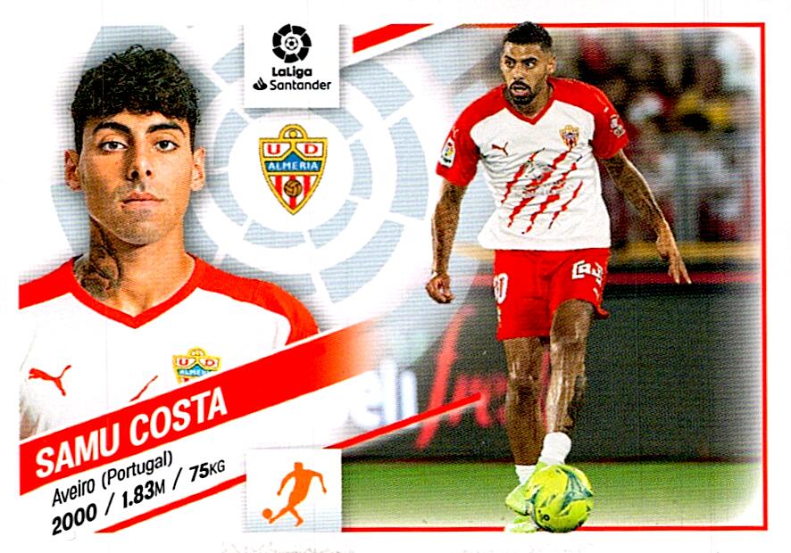 Cromo Liga Este 2022/2023 SAMU COSTA ALMERIA Nº11