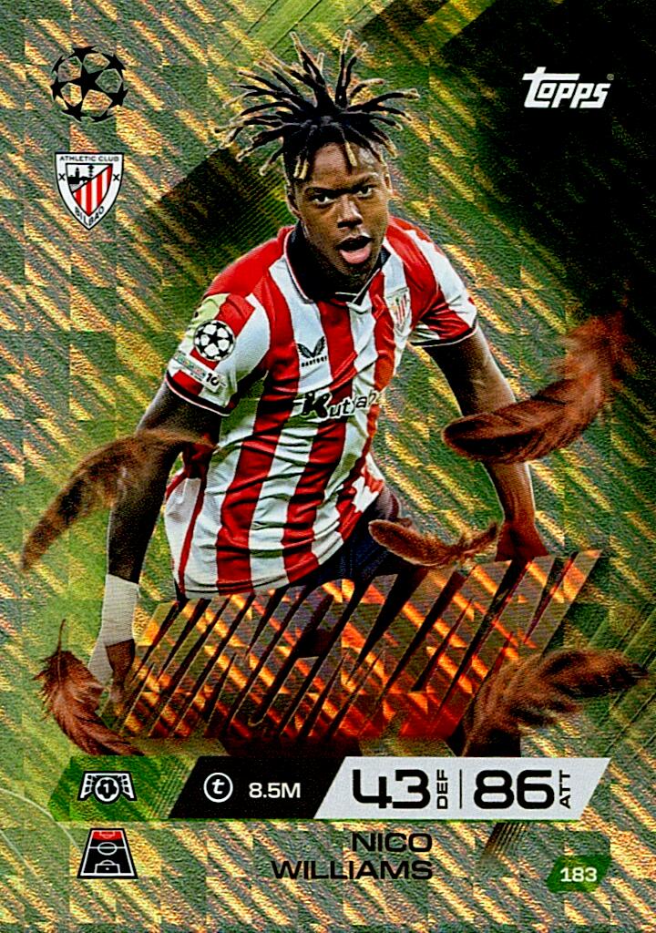 TOPPS MATCH ATTAX EXTRA 2025/26 NICO WILLIAMS WINGMAN Nº183