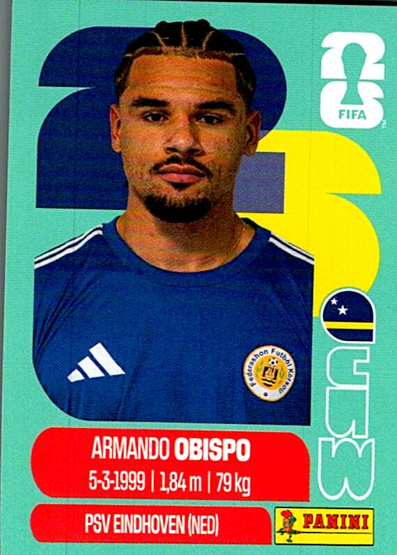 STICKERS FIFA WORLD CUP 2026 ARMANDO OBISPO NºCUW 3