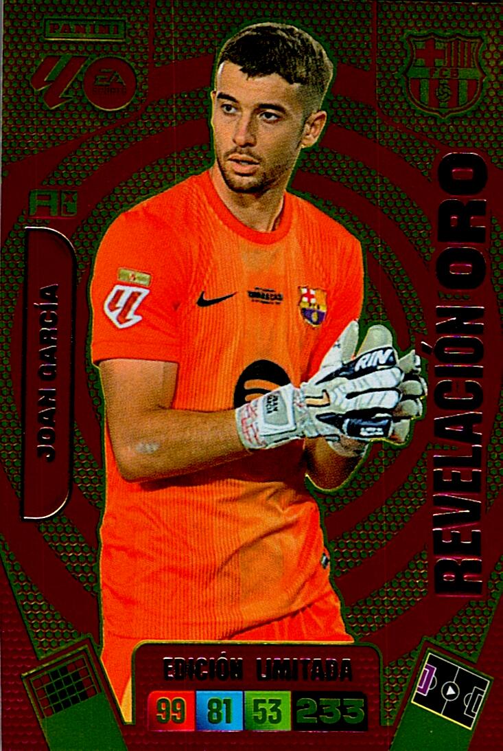 ADRENALYN LA LIGA 2025/2026 JOAN GARCIA REVELACION ORO EDICION LIMITADA
