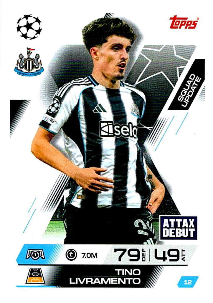 TOPPS MATCH ATTAX EXTRA 2025/26 TINO LIVRAMENTO Nº12