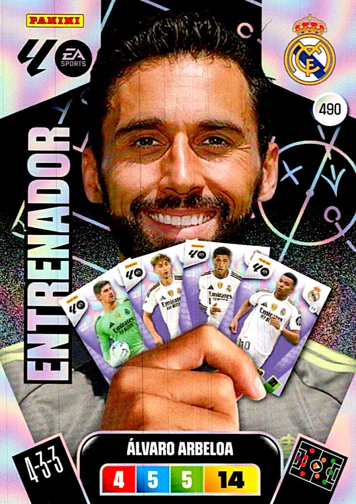 ADRENALYN LA LIGA 2025/2026 ALVARO ARBELOA ENTRENADOR Nº490