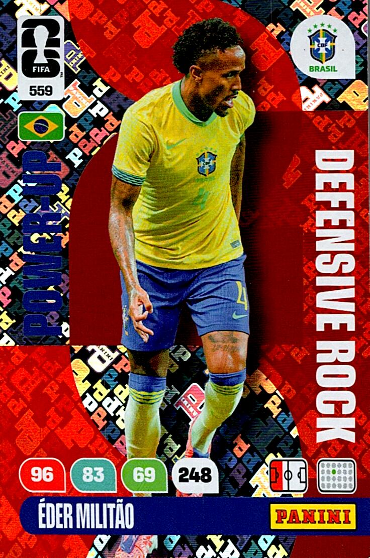 ADRENALYN WORLD CUP 2026 EDER MILITAO DEFENSIVE ROCK Nº559