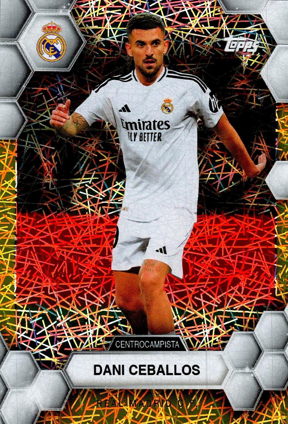 FAN SET REAL MADRID 2024/25 DANI CEBALLOS ELECTRIC PARALLEL Nº12