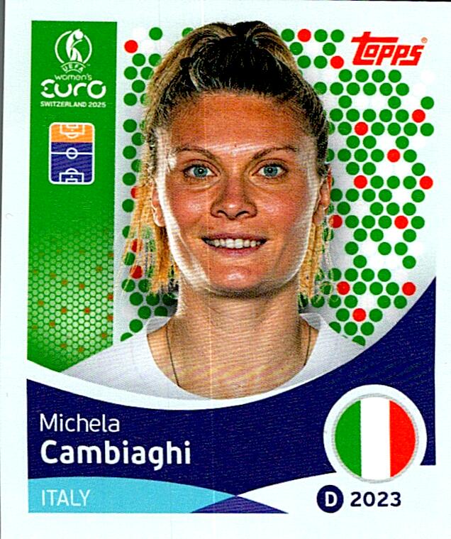 TOPPS WOMEN´S EURO SWITZERLAND 2025 MICHELA CAMBIAGHI Nº153