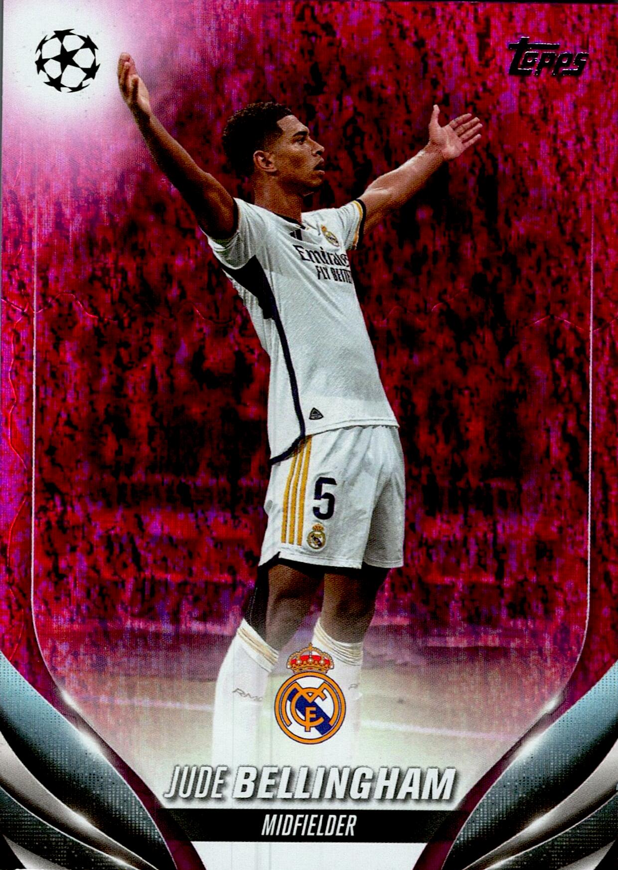 TOPPS CHROME 2023/2024 BELLINGHAM PINK REFRACTOR Nº112