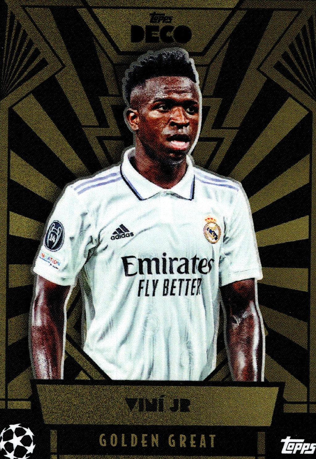 TOPPS DECO UCL 2021/2022 VINI JR GOLDEN GREAT