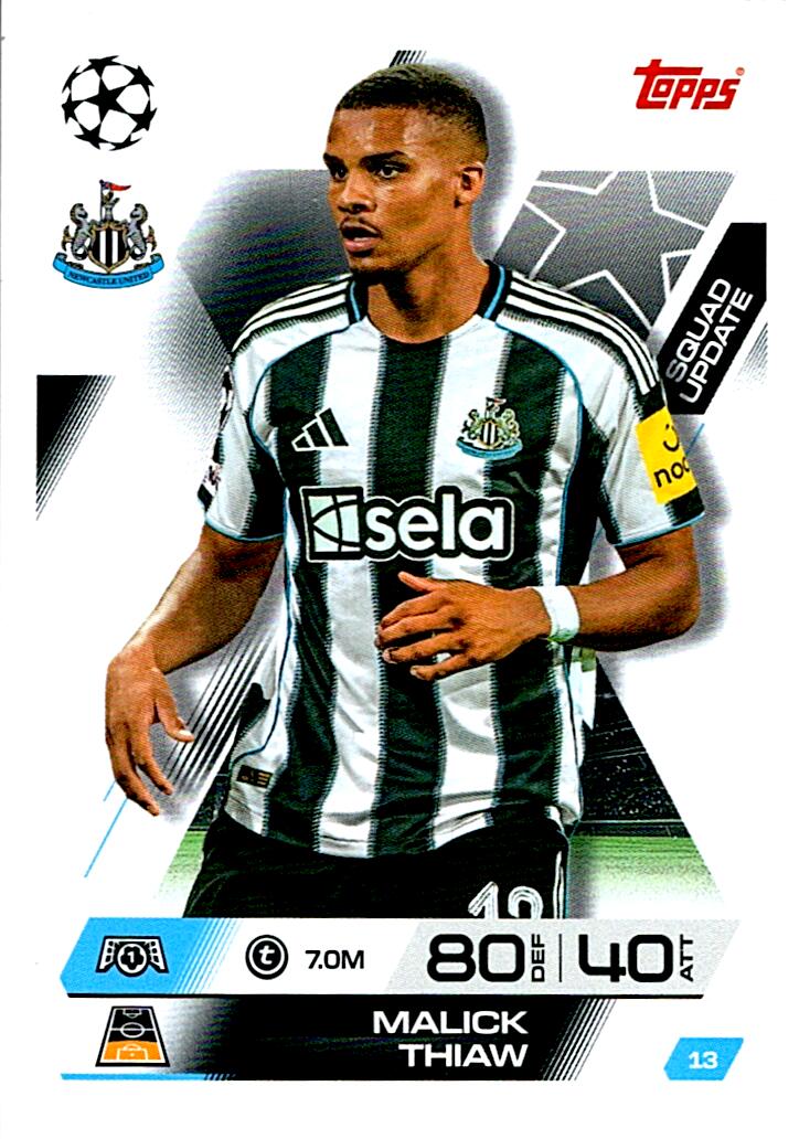 TOPPS MATCH ATTAX EXTRA 2025/26 MALICK THIAW Nº13