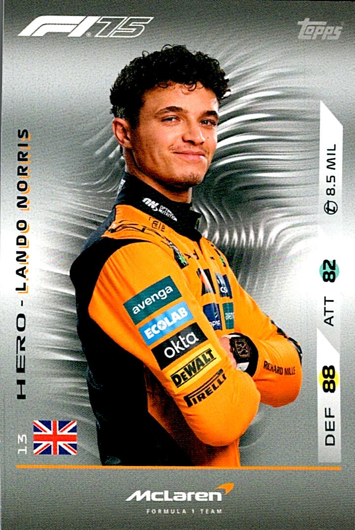 Turbo Attax 2025 LANDO NORRIS nº13