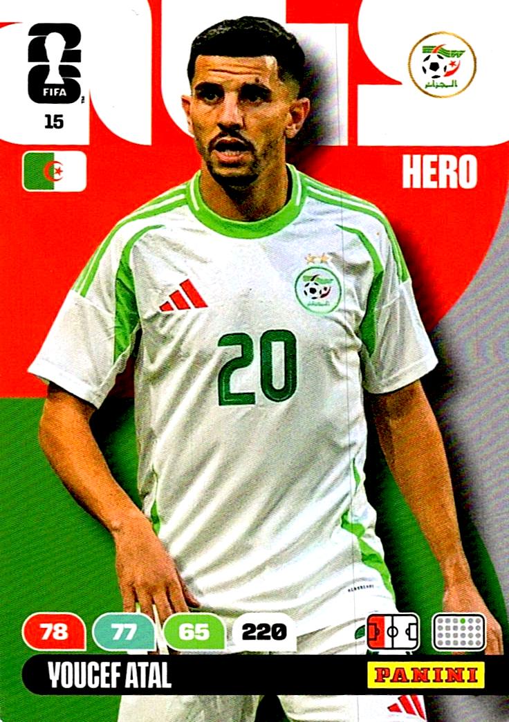 ADRENALYN WORLD CUP 2026 YOUCEF ATAL ALGERIA Nº15