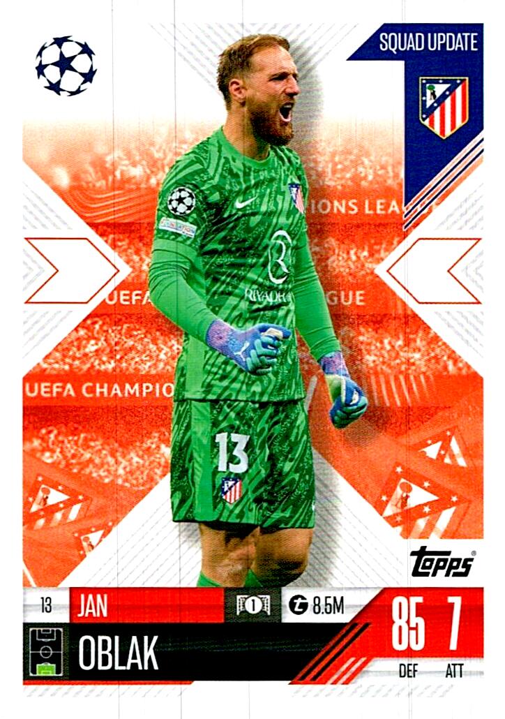 Match Attax Extra 2025 Jan Oblak nº13