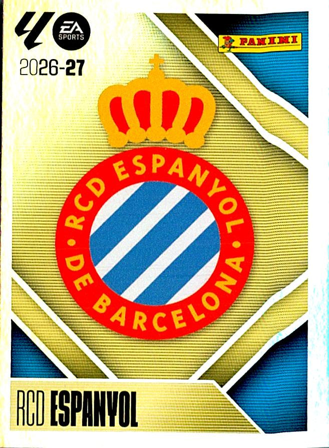 LIGA ESTE 2026/2027  RCD ESPAÑOL ESCUDO Nº1