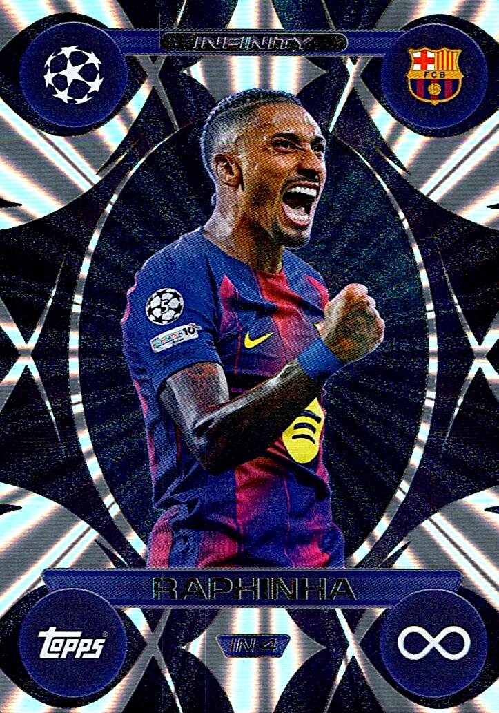 TOPPS MATCH ATTAX EXTRA 2025/26 RAPHINHA INFINITY NºIN4