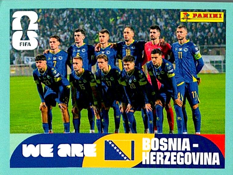STICKERS FIFA WORLD CUP 2026 ALINEACION NºBIH 13