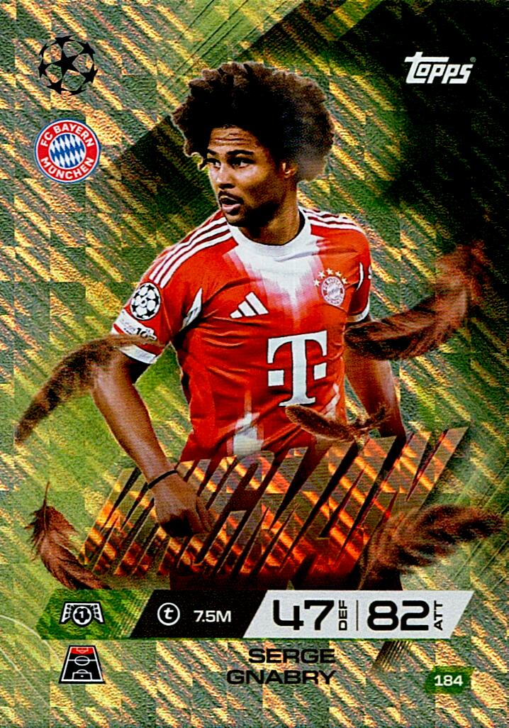 TOPPS MATCH ATTAX EXTRA 2025/26 SERGE GNABRY WINGMAN Nº184