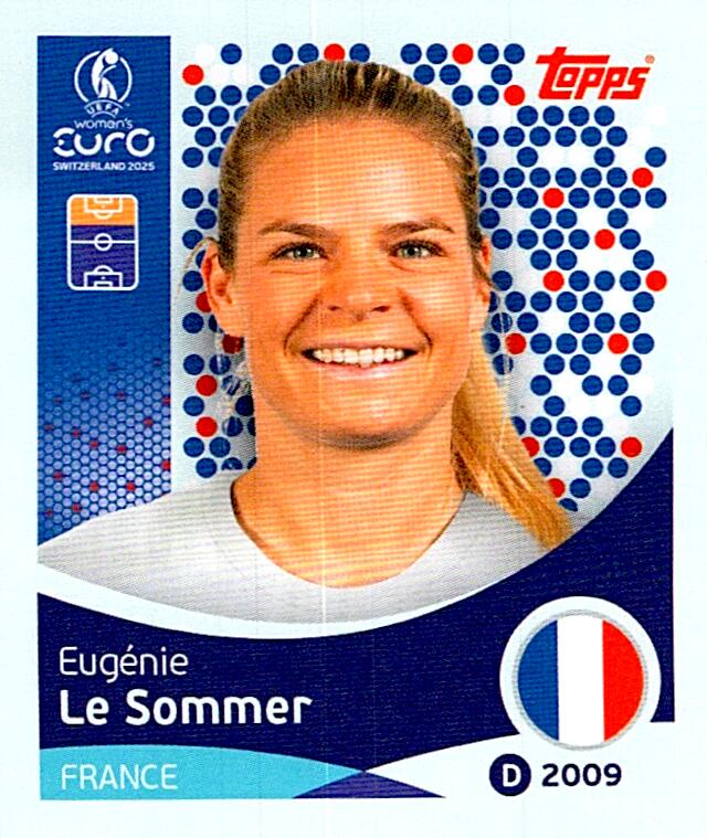 TOPPS WOMEN´S EURO SWITZERLAND 2025 EUGÉNIE LE SOMMER Nº249