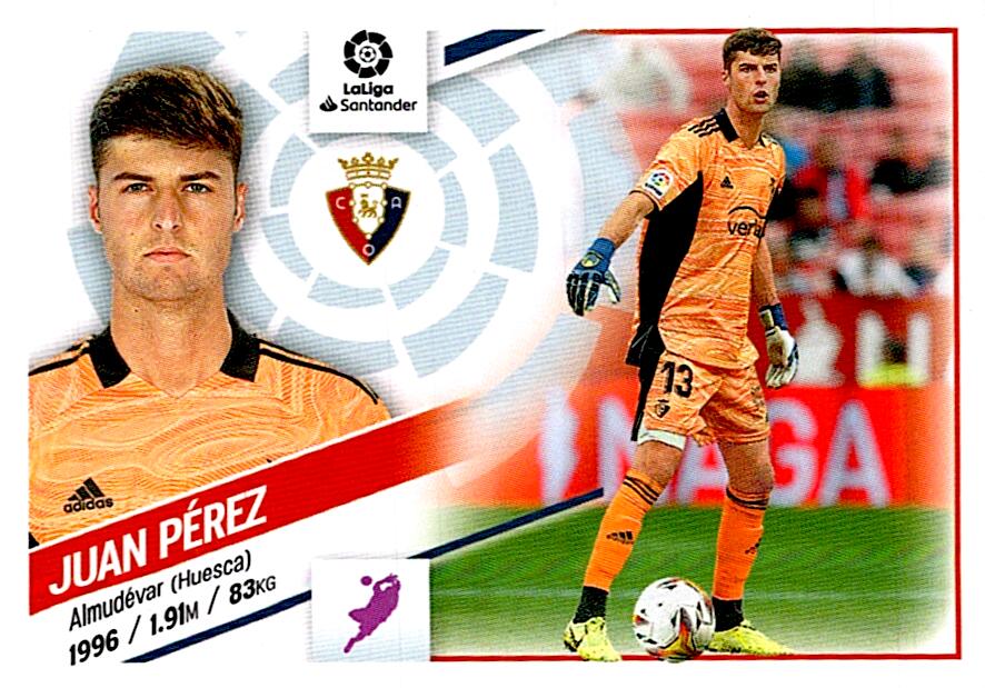 Cromo Liga Este 2022/2023 JUAN PEREZ CA OSASUNA Nº4