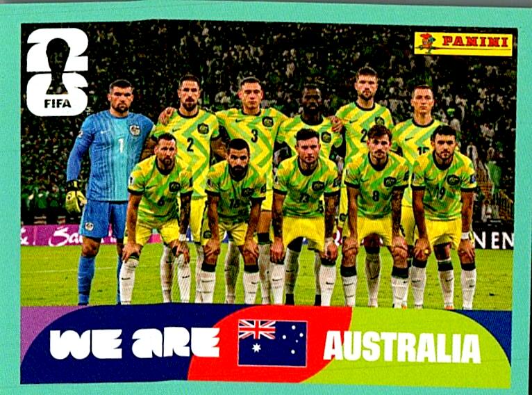 STICKERS FIFA WORLD CUP 2026 ALINEACION NºAUS 13