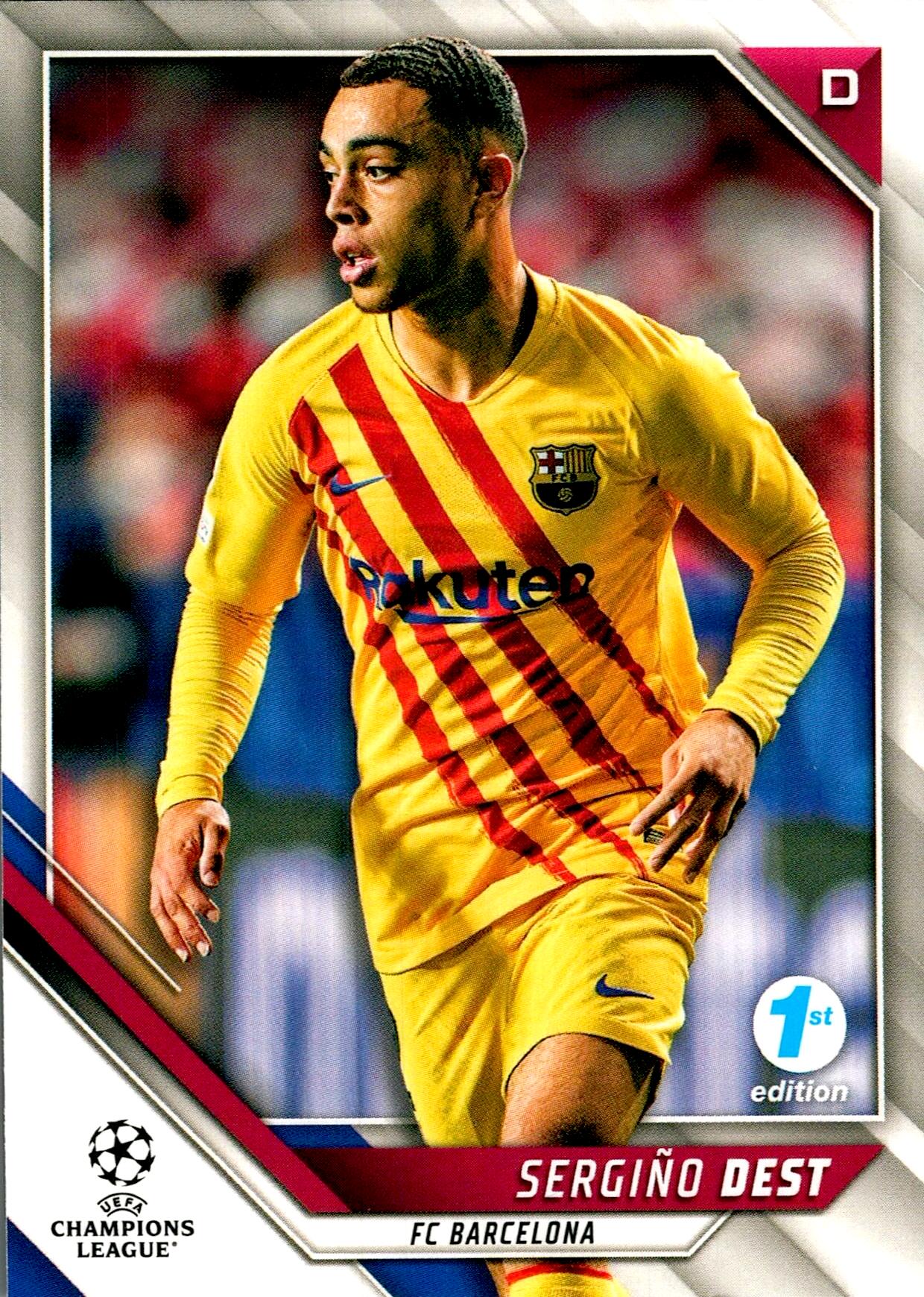 TOPPS UEFA CHAMPIONS LEAGUE 2021/2022 SERGIÑO DEST Nº111 1ST