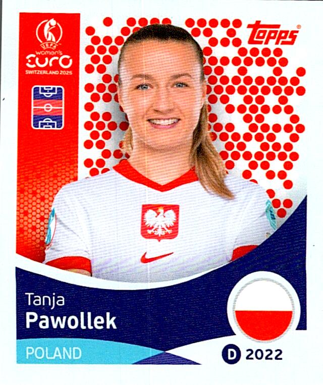 TOPPS WOMEN´S EURO SWITZERLAND 2025 TANJA PAWOLLEK Nº202