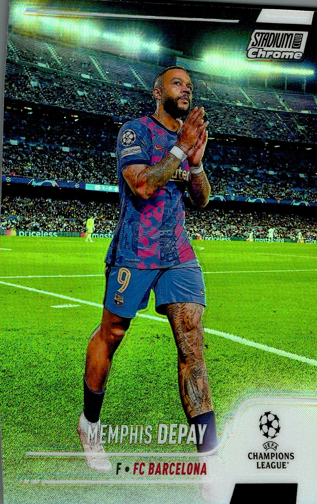 TOPPS STADIUM CHROME 2021/2022 MEMPHIS DEPAY Nº60