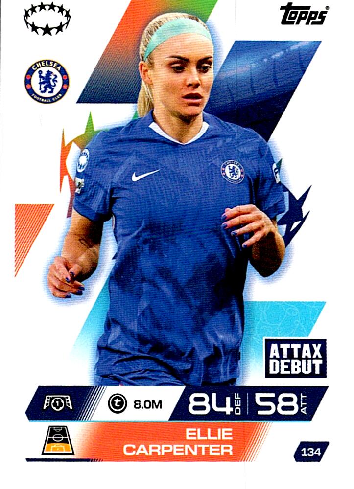 TOPPS MATCH ATTAX EXTRA 2025/26 ELLIE CARPENTER Nº134