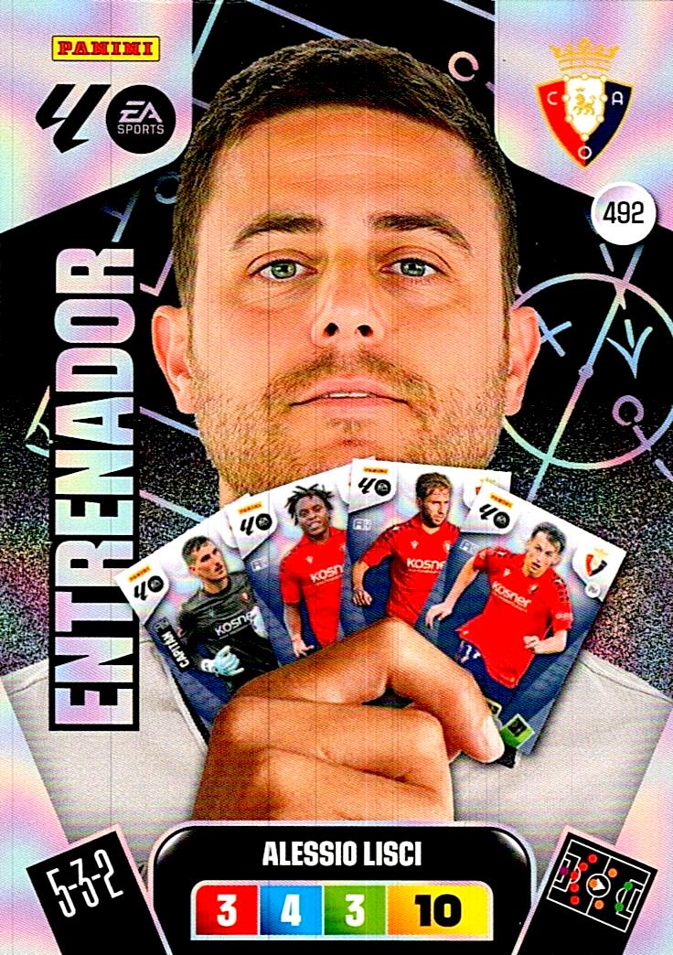 ADRENALYN LA LIGA 2025/2026 ALESSIO LISCI ENTRENADOR Nº492