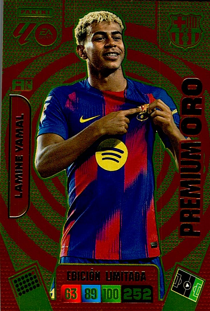 ADRENALYN LA LIGA 2025/2026 LAMINE YAMAL REVELACION ORO EDICION LIMITADA