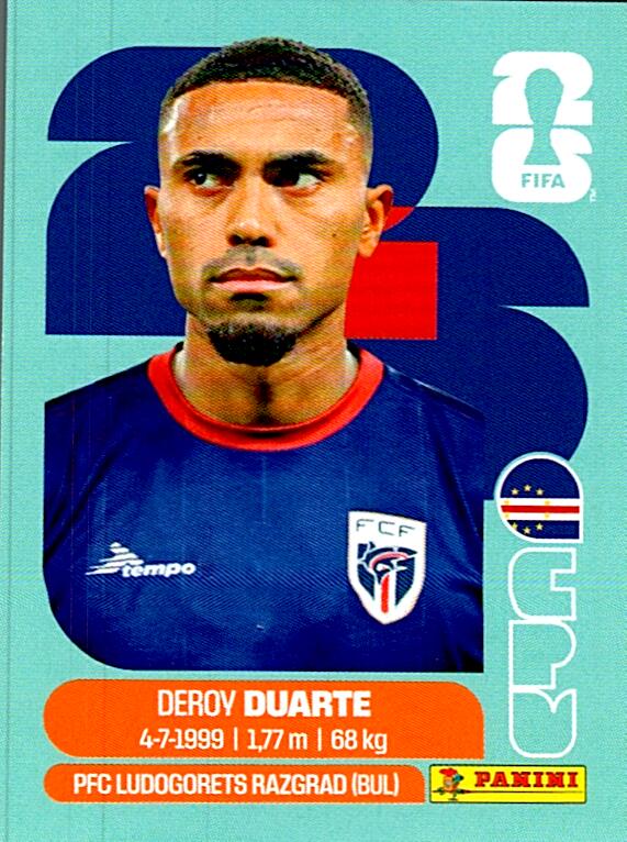 STICKERS FIFA WORLD CUP 2026 DEROY DUARTE NºCPV 14