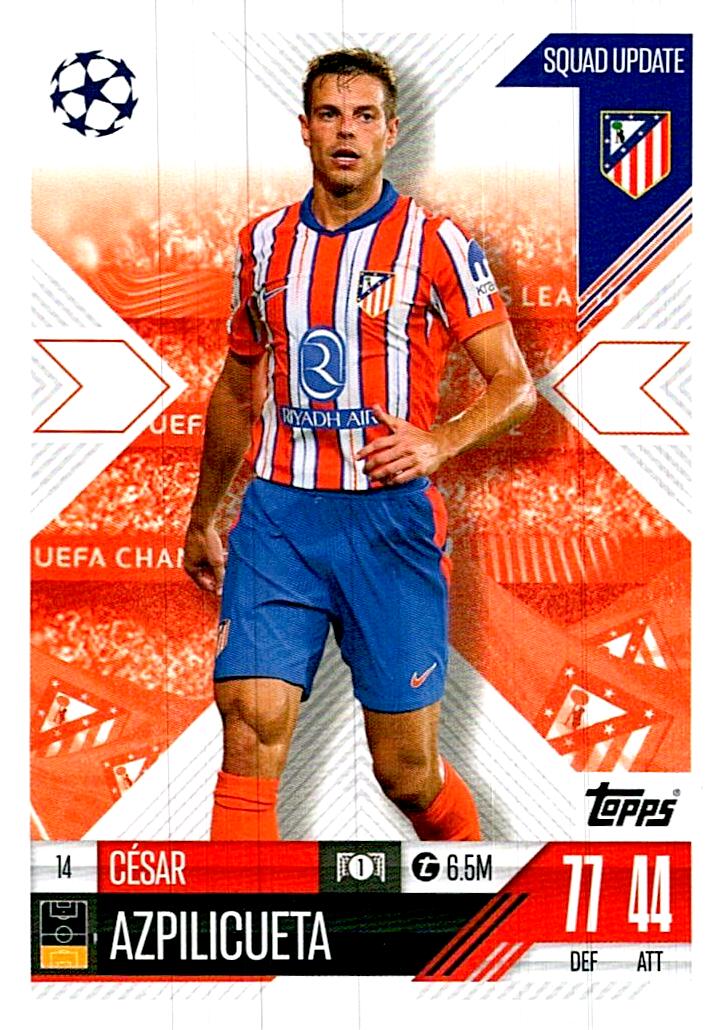 Match Attax Extra 2025 César Azpilicueta nº14