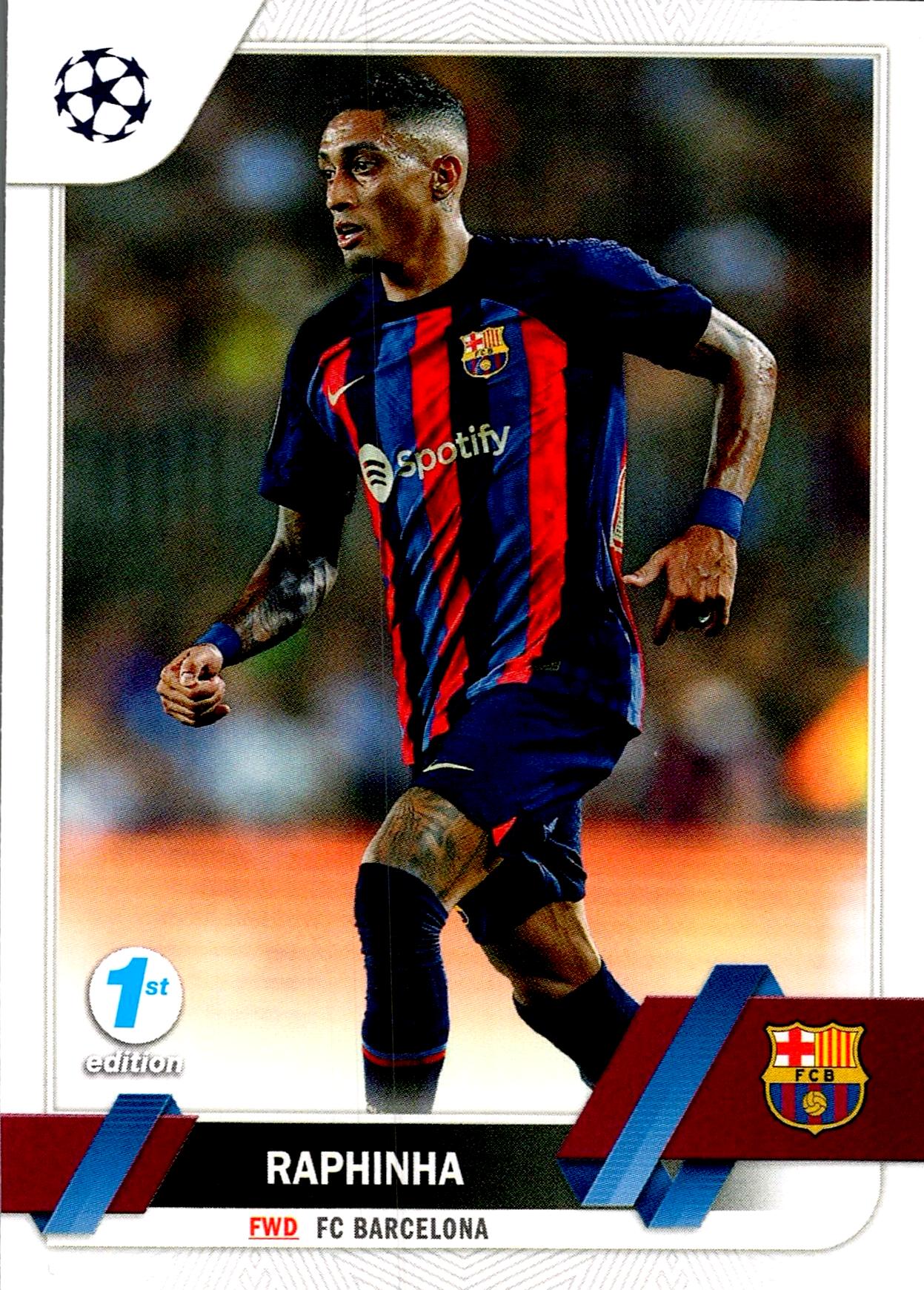 TOPPS UEFA CHAMPIONS LEAGUE 2022/2023 RAPHINHA Nº164 1ST
