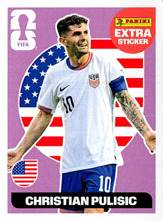 STICKERS FIFA WORLD CUP 2026 CHRISTIAN PULISIC EXTRA STICKER