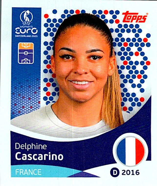 TOPPS WOMEN´S EURO SWITZERLAND 2025 DELPHINE CASCARINO Nº250